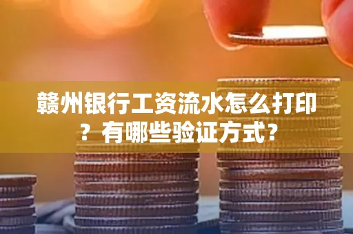 赣州银行工资流水怎么打印?有哪些验证方式?