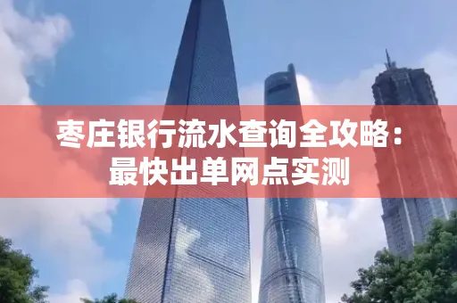 枣庄银行流水查询全攻略:最快出单网点实测